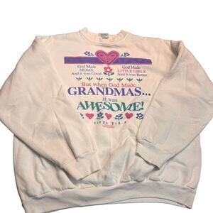 VTG 80's Grandma is Awesome Sweatshirt XL